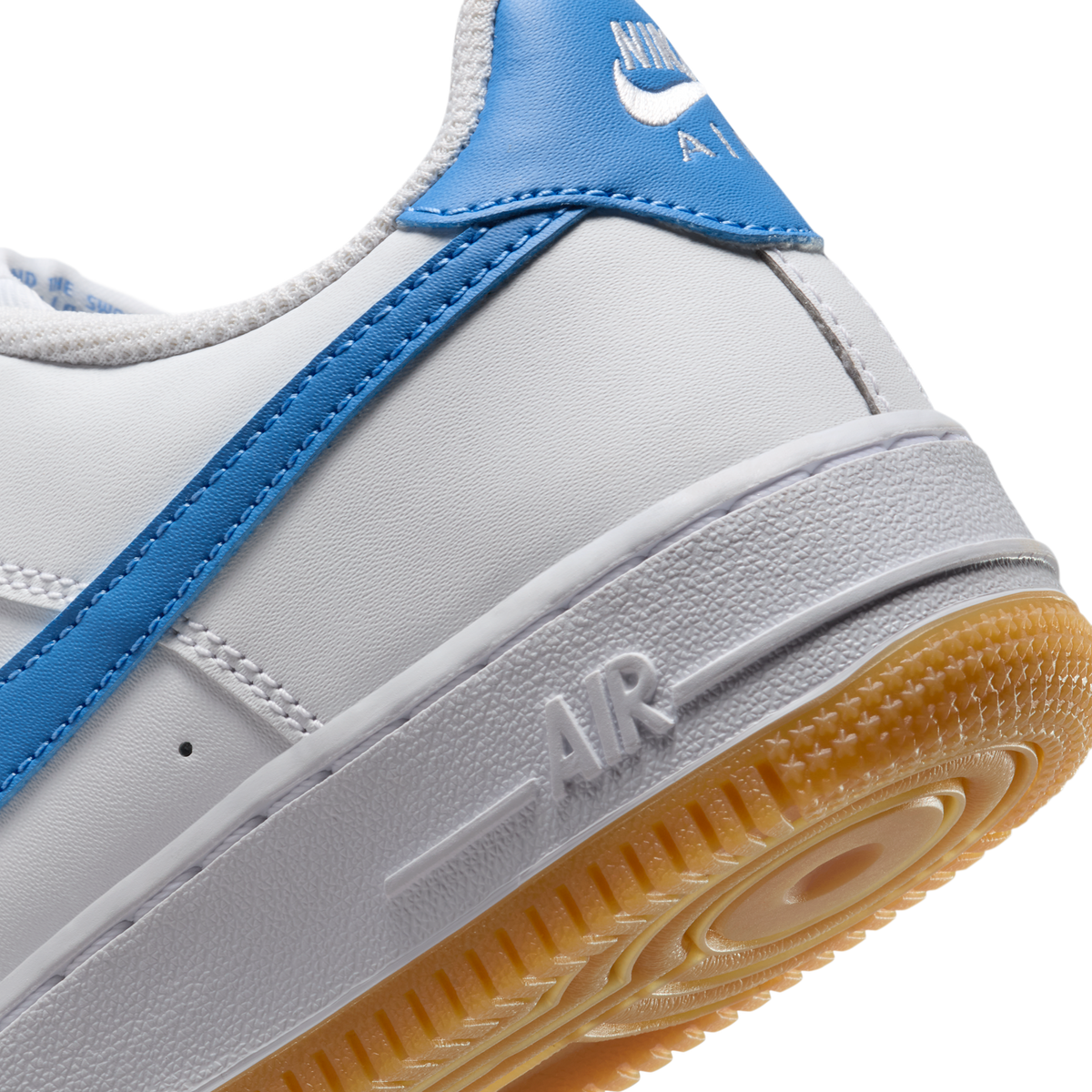Nike Air Force 1 Low White Gum Light Brown Blue Beyond (GS)
