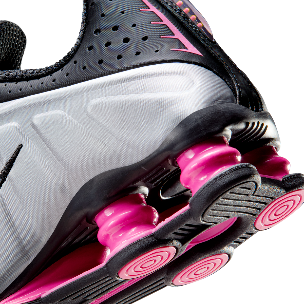 Nike Shox R4 Black Metallic Silver Pinksicle (Women's) | AR3565-012