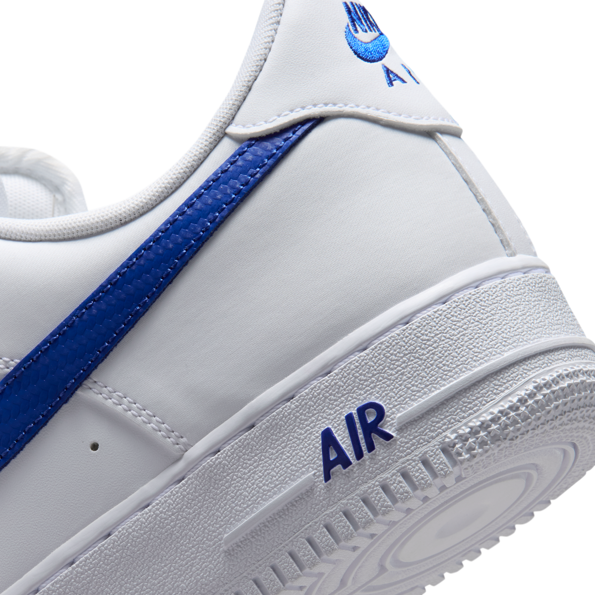 Nike Air Force 1 Low '07 Carbon Fiber Swoosh White Game Royal