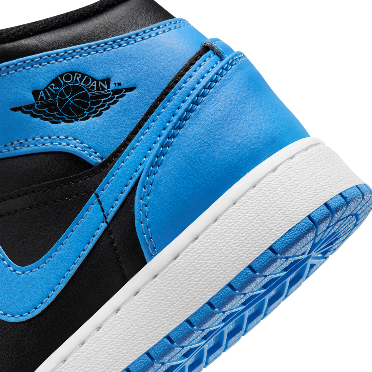 Jordan 1 Mid University Blue Black