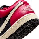 Jordan 1 Low Mystic Hibiscus Black (Women's)