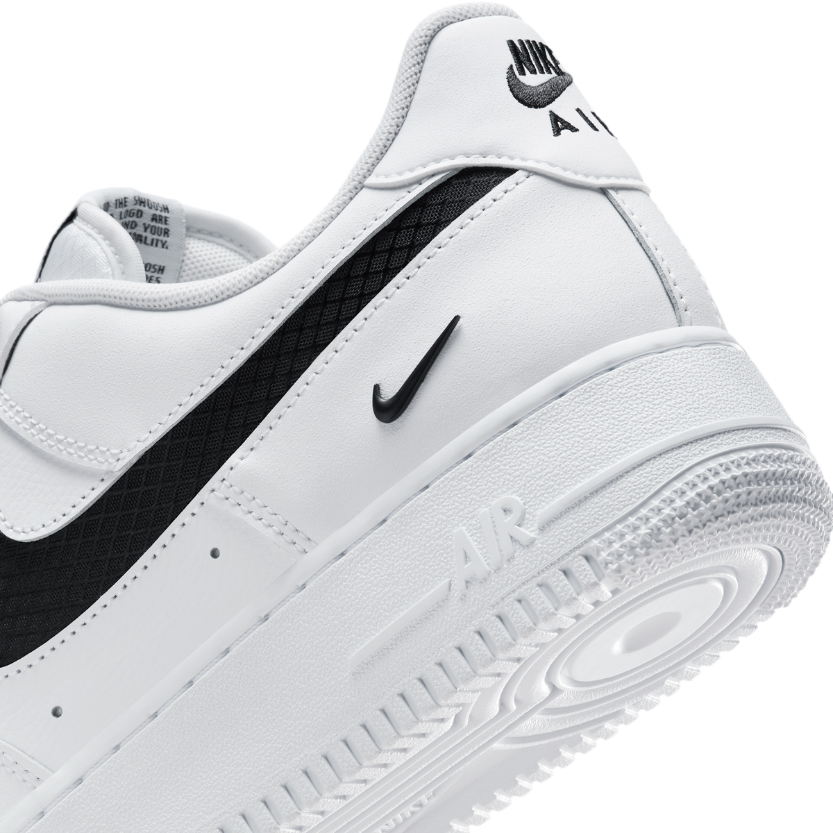 Nike Air Force 1 Low SE Nylon Swoosh White Black