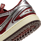 Jordan 1 Low Method of Make V3 Dark Team Red Metallic Silver (Women's)