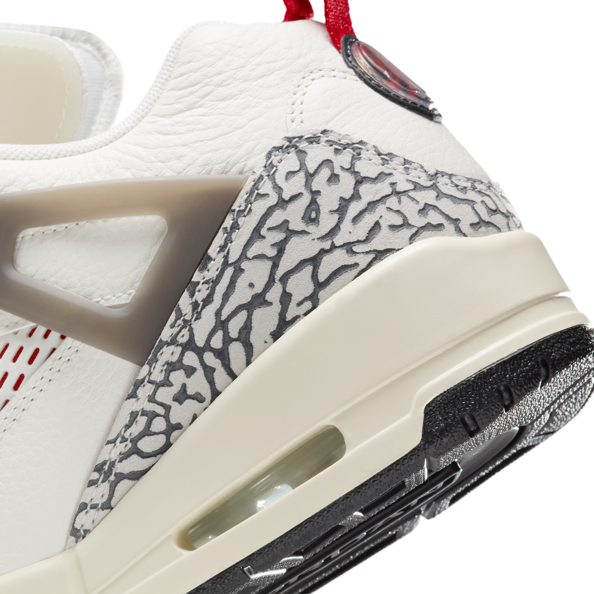 Jordan Spizike Low Sail Anthracite Coconut Milk Varsity Red
