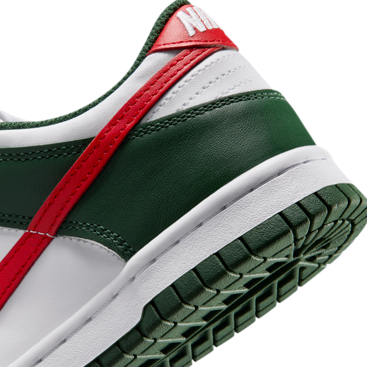 Nike Dunk Low Fir White University Red (GS) | IO7453-323