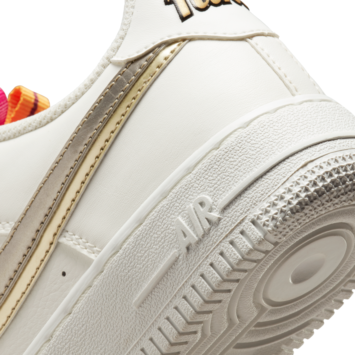 Nike Air Force 1 LV8 Double Swoosh Silver Gold (GS)