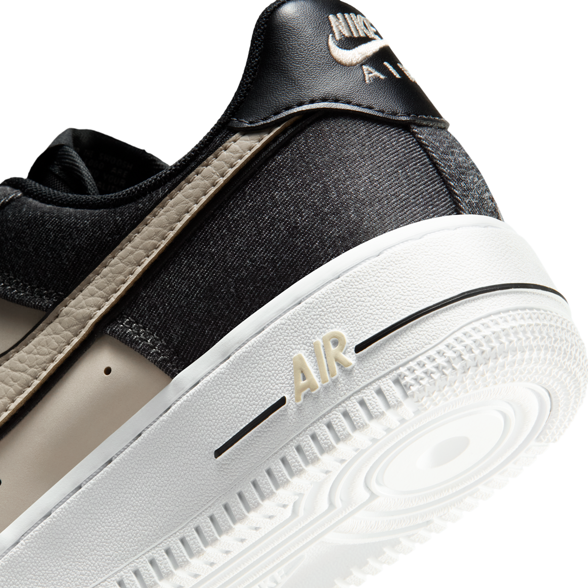 Nike Air Force 1 Low '07 SE Black Denim Net (Women's)