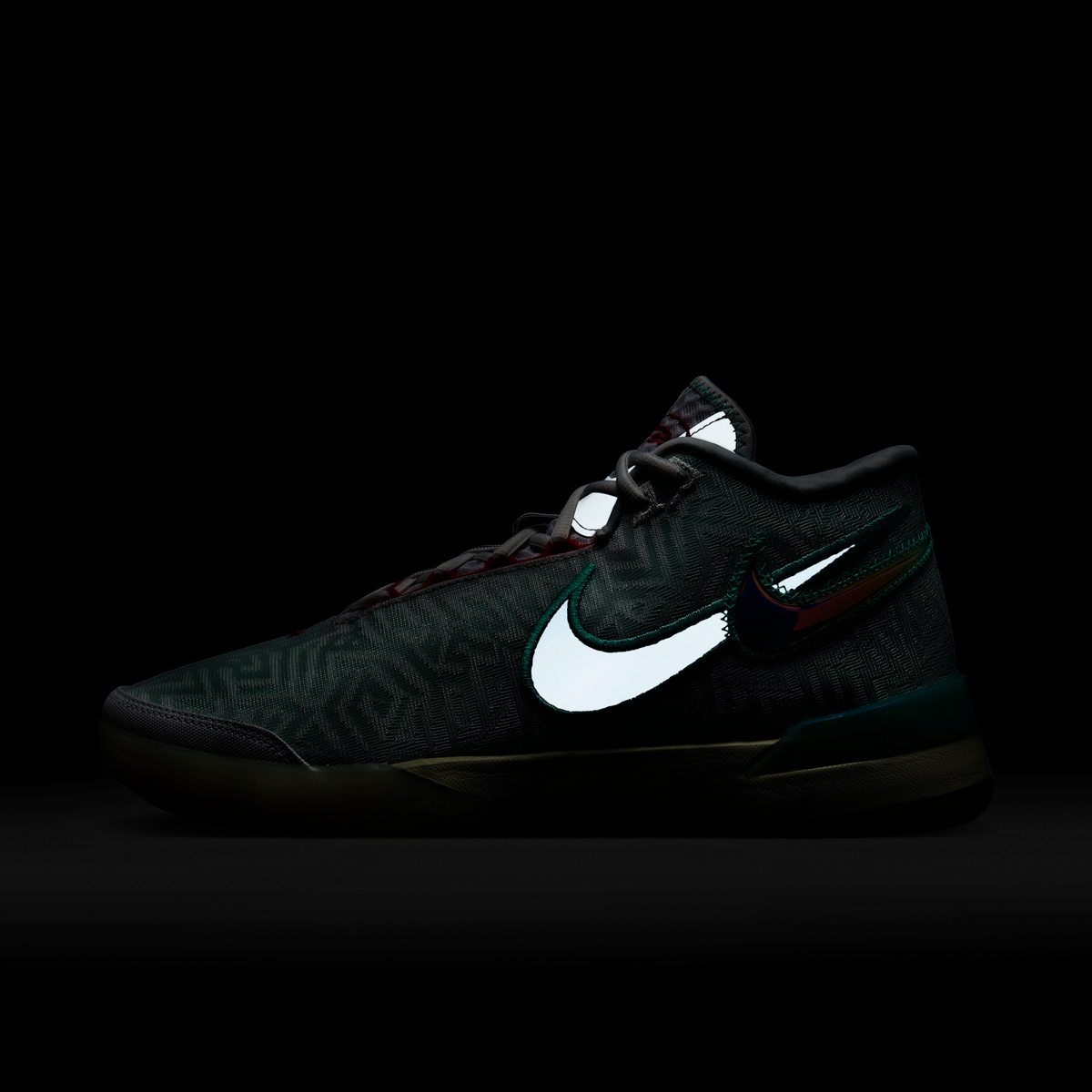 Nike LeBron NXXT Genisus White Aurora Green Siren Red Aegean Storm | HF0712-101