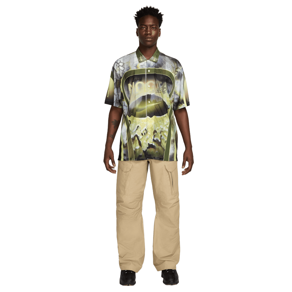 Nike x NOCTA Opal Tito Neeks Button Down Pilgrim/Oil Green/Black