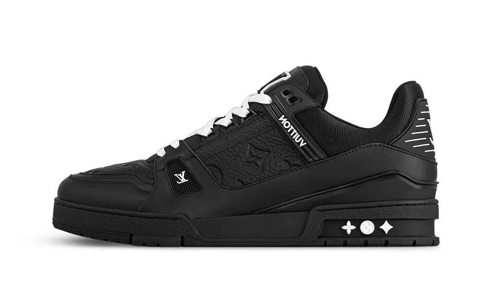 Louis Vuitton Trainer Black Embossed Monogram