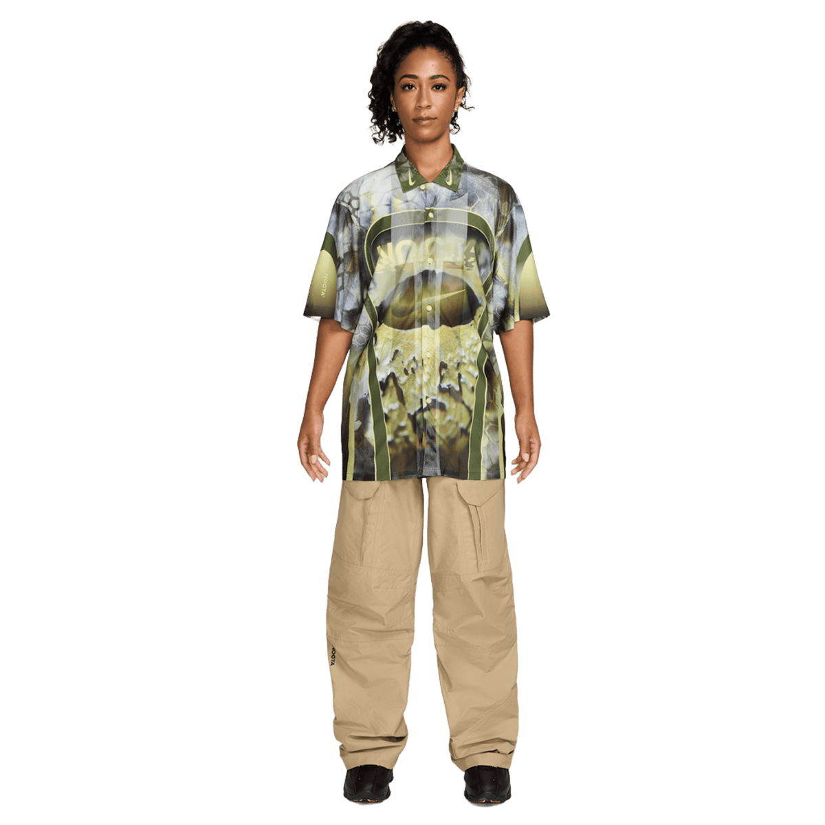 Nike x NOCTA Opal Tito Neeks Button Down Pilgrim/Oil Green/Black