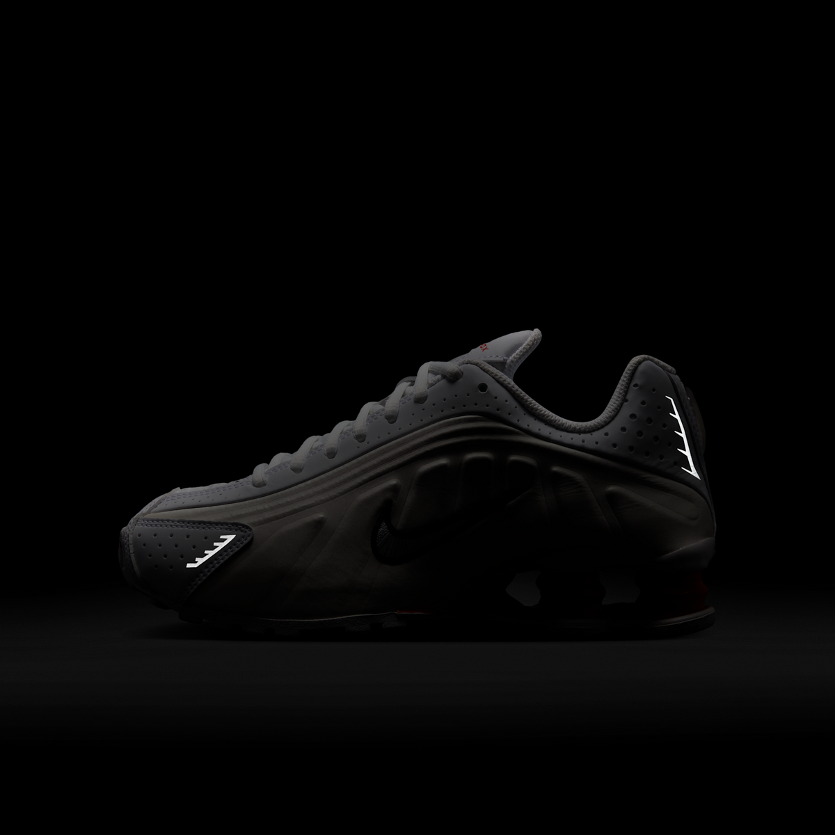 Nike Shox R4 White Phantom Picante Red (GS)