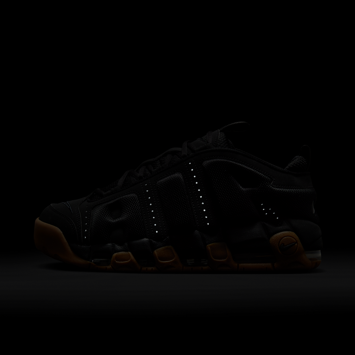 Nike Air More Uptempo Low Black Gum | FZ3055-003