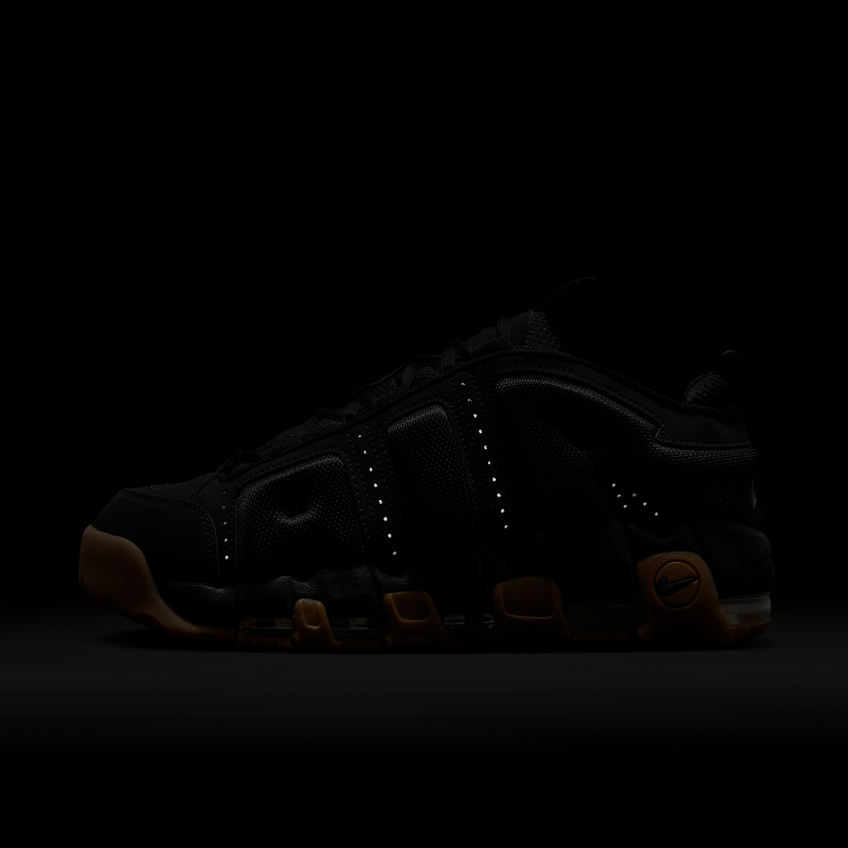 Nike Air More Uptempo Low Black Gum | FZ3055-003