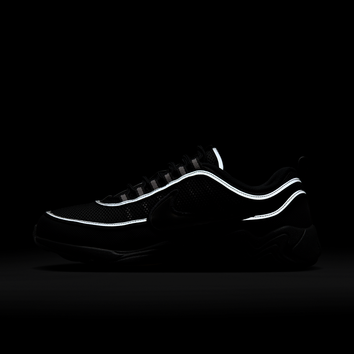 Nike Air Zoom Spiridon Black Metallic Silver