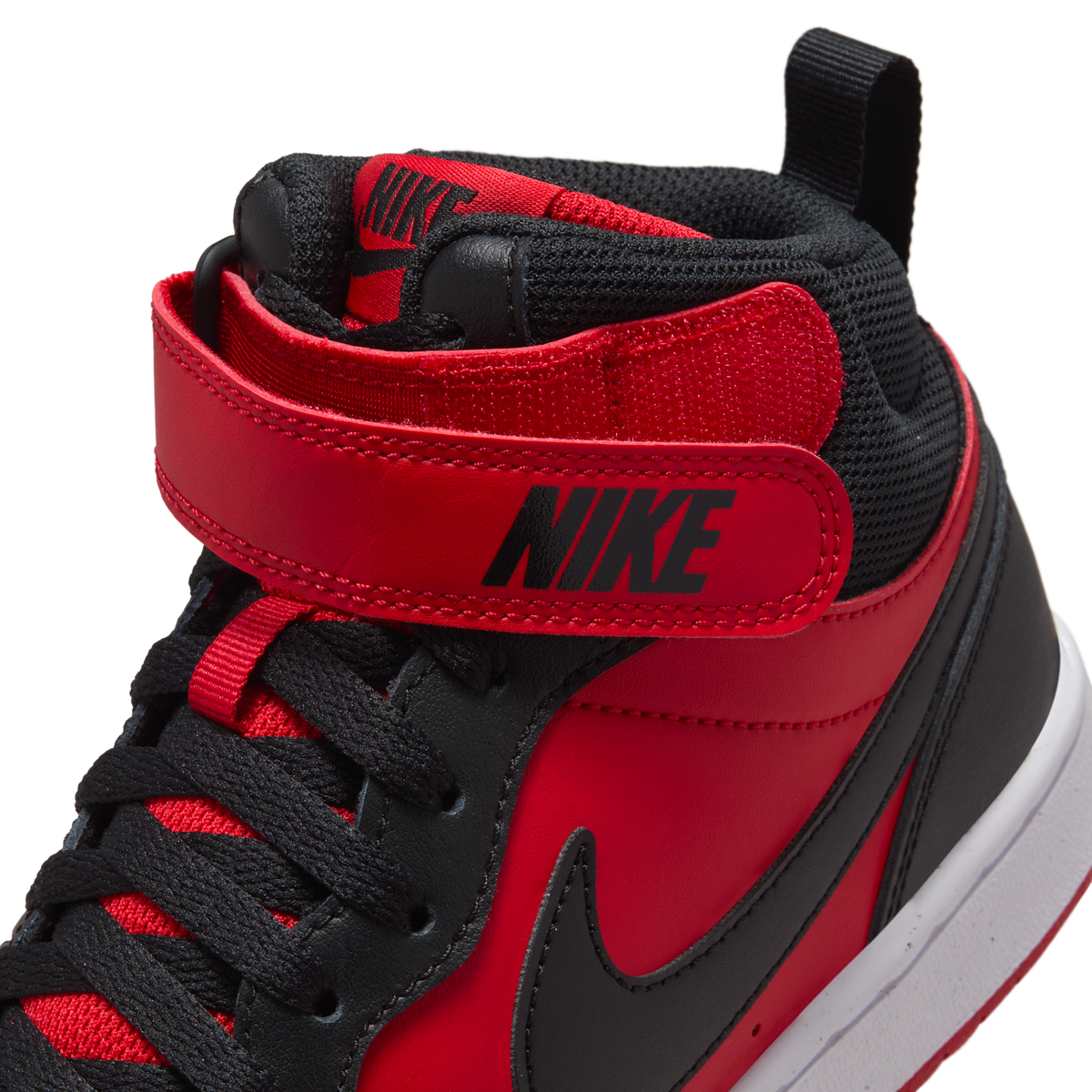 Nike Court Borough Mid 2 University Red White Black (GS)