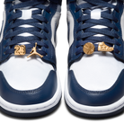 Jordan 1 Mid Football Grey White Midnight Navy (Women's)