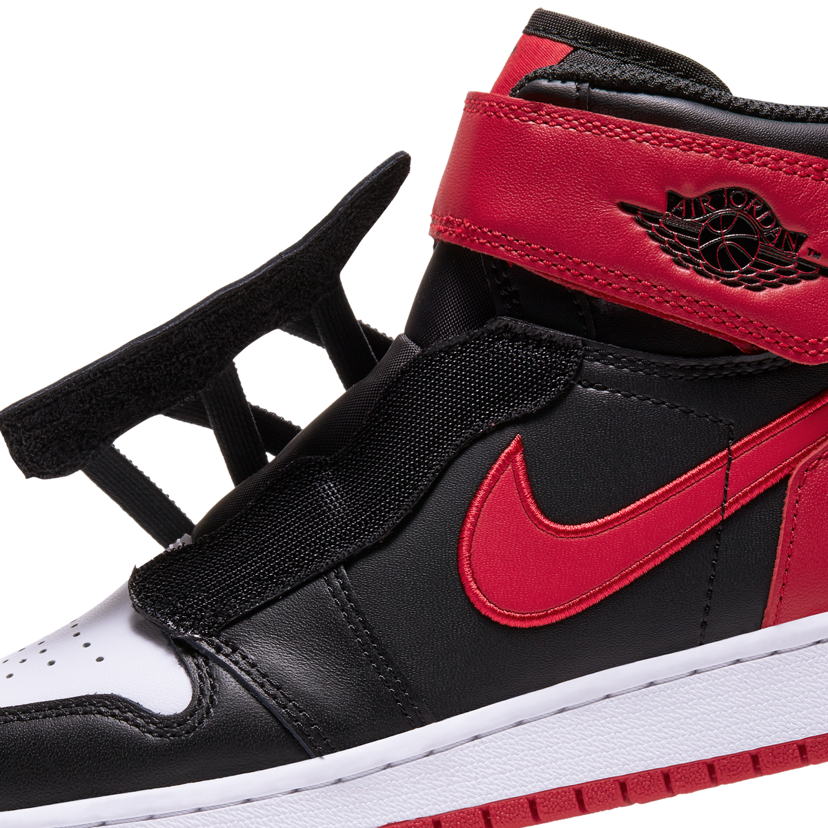 Jordan 1 High FlyEase Bred White Toe (GS)
