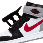 Jordan 1 High FlyEase Black Particle Grey Gym Red (GS)