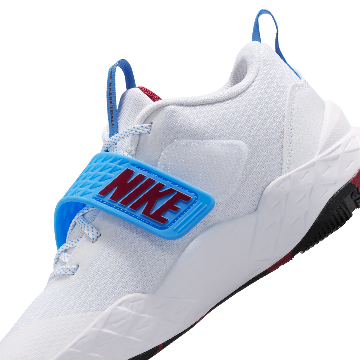 Nike Team Hustle D 12 White University Blue Black Team Red (GS)