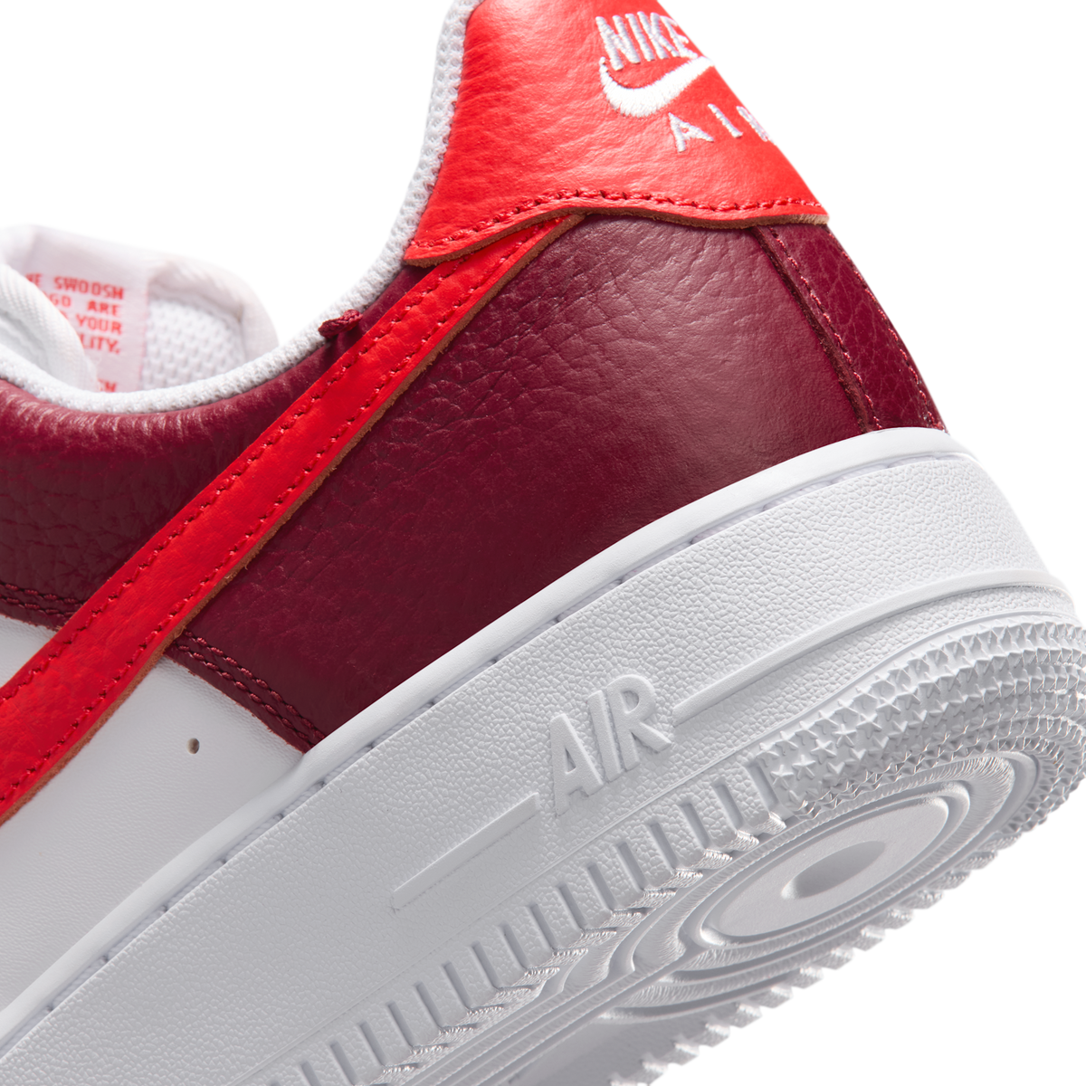 Nike Air Force 1 Low '07 White Light Crimson Gold Charm Bracelet (Women's)