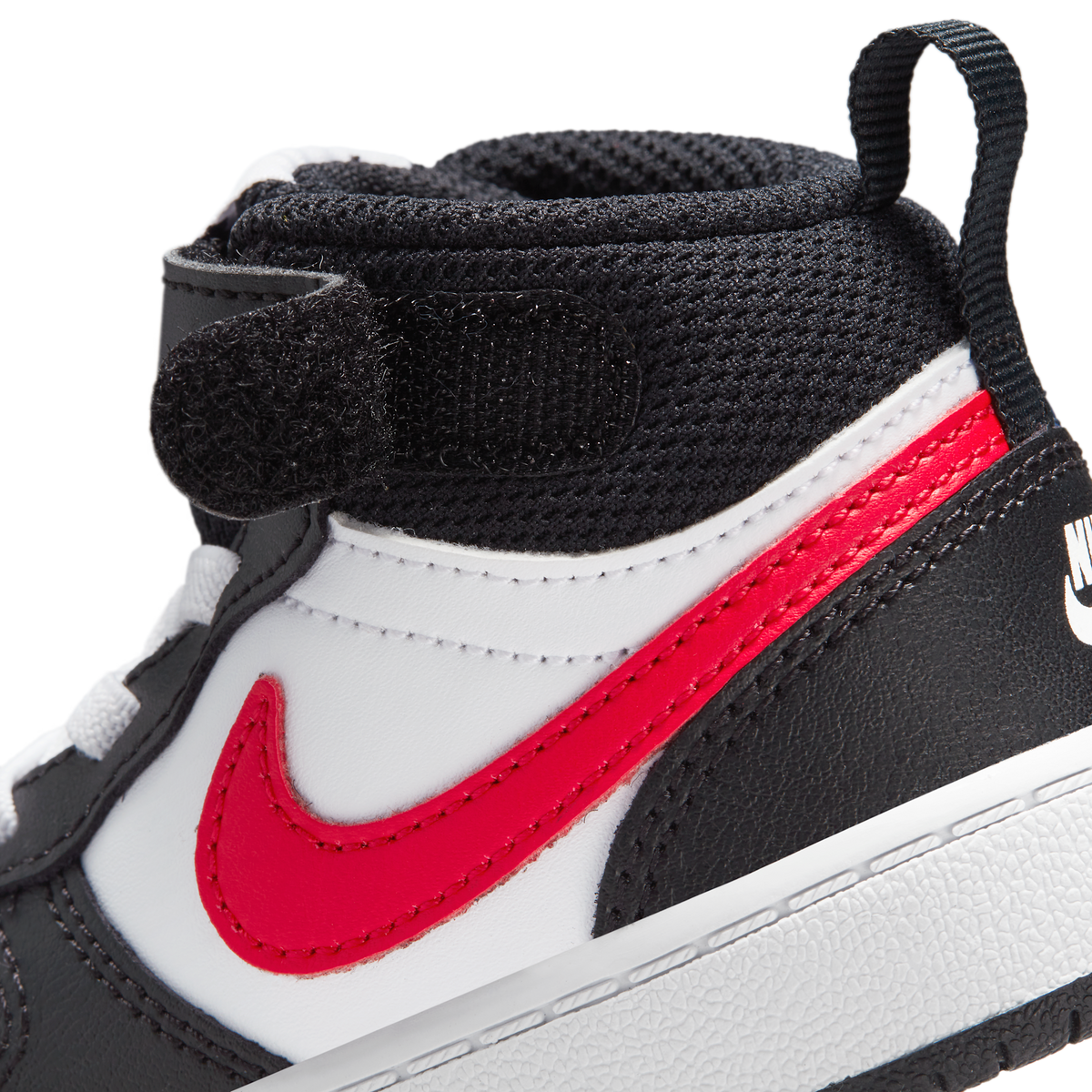 Nike Court Borough Mid 2 White Black University Red (TD)