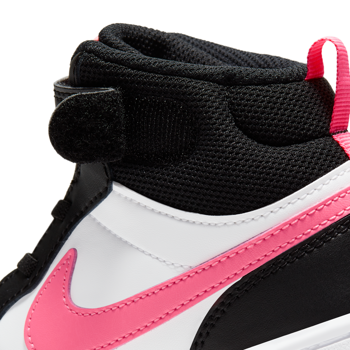 Nike Court Borough Mid 2 Black White Sunset Pulse (PS)