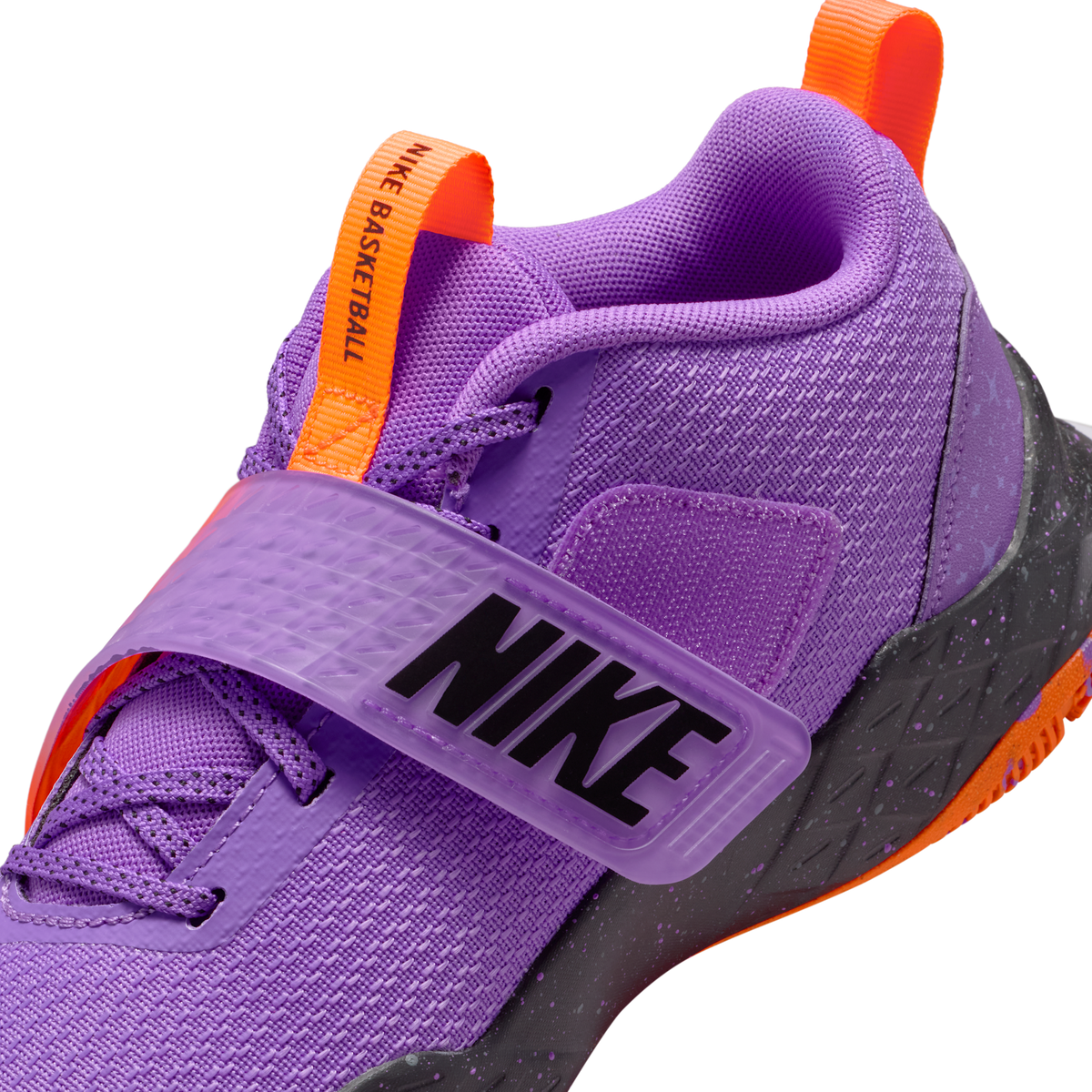 Nike Team Hustle D 12 Bright Violet Total Orange (GS)