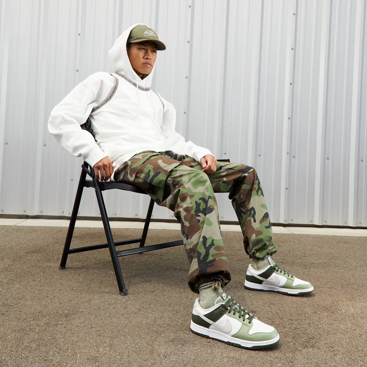 Nike Dunk Low Oil Green Cargo Khaki | FN6882-100