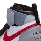 Jordan 1 High FlyEase Black Particle Grey Gym Red (GS)
