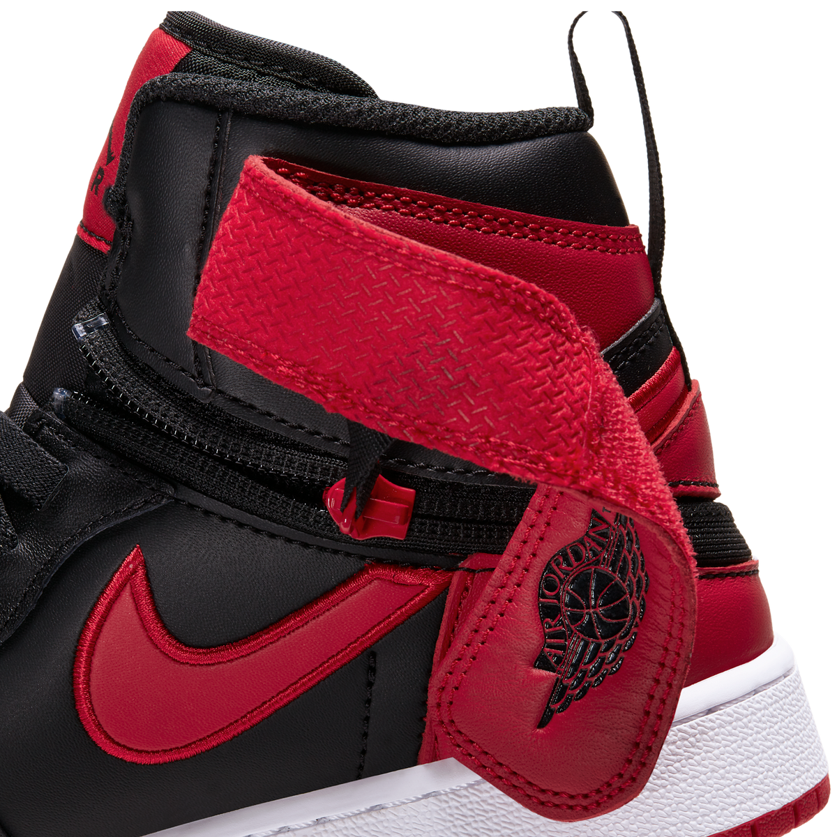 Jordan 1 High FlyEase Bred White Toe (GS)