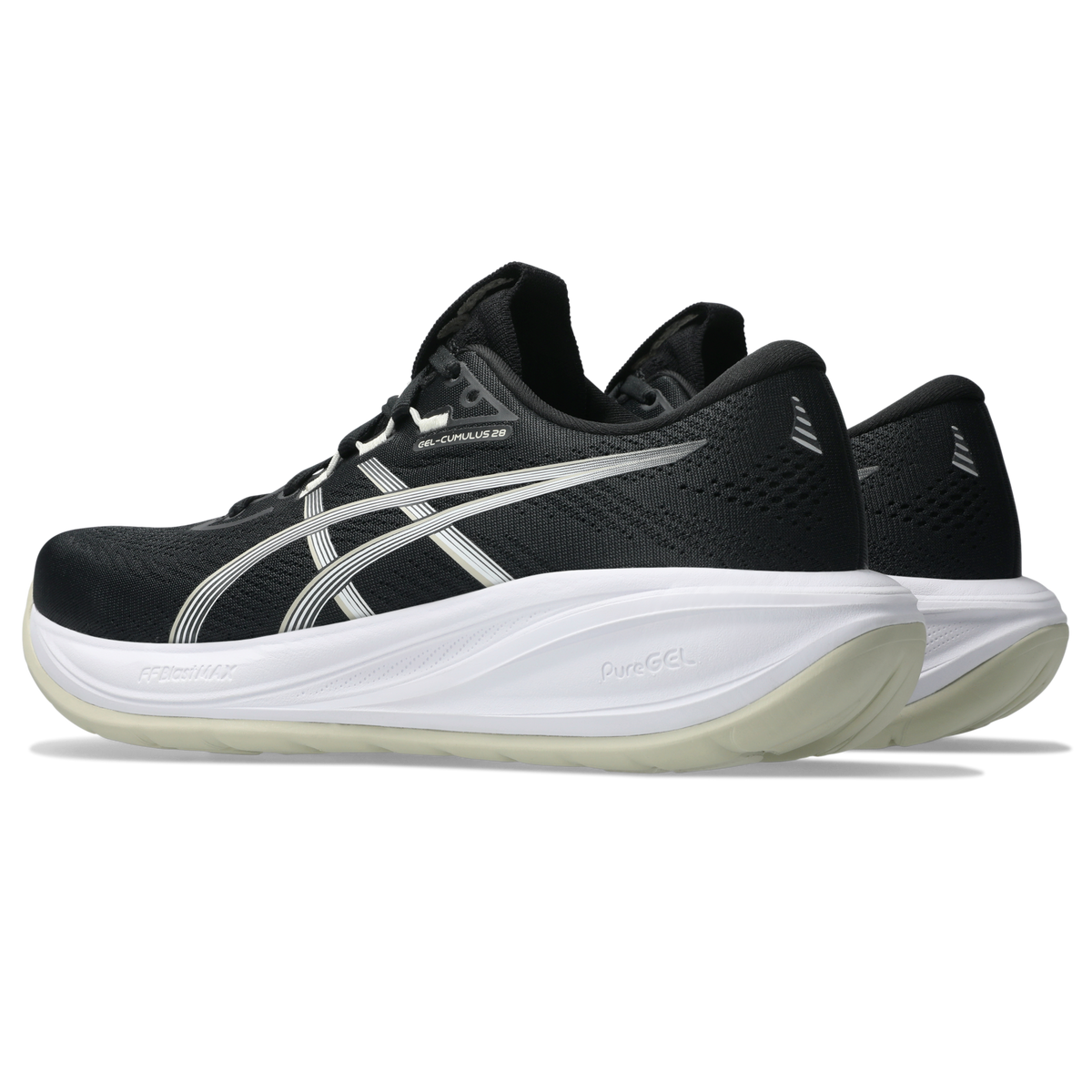 ASICS Gel-Cumulus 28 Black White (Women's)