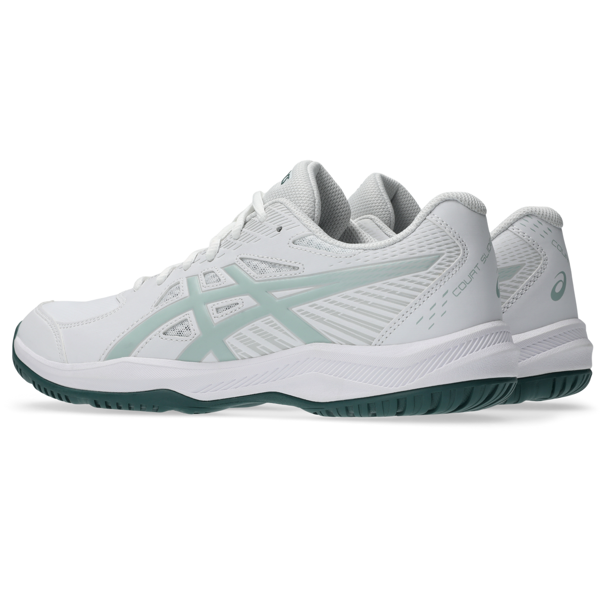 ASICS Court Slide 4 White Cold Moss