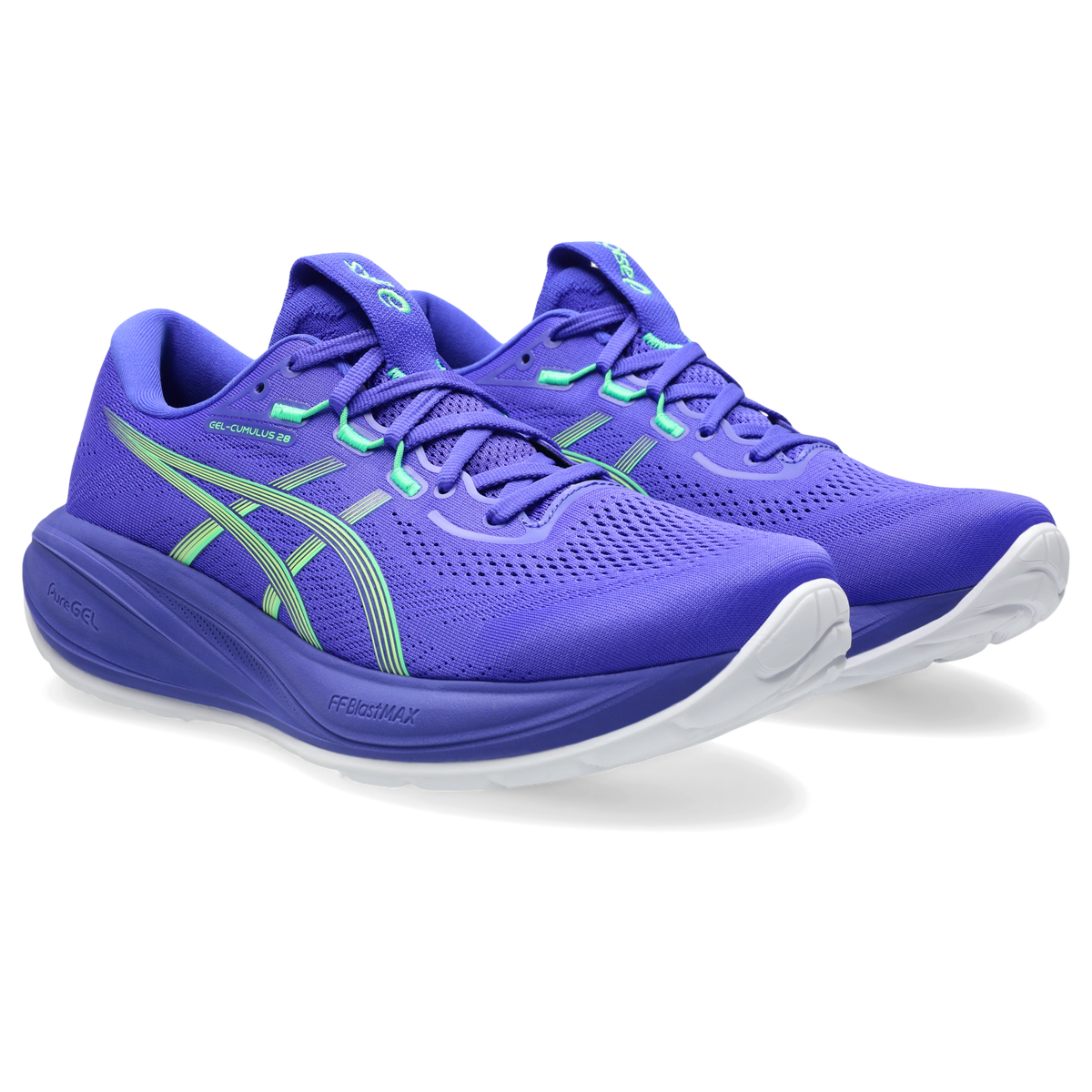 ASICS Gel-Cumulus 28 Cobalt Burst Illuminate Green