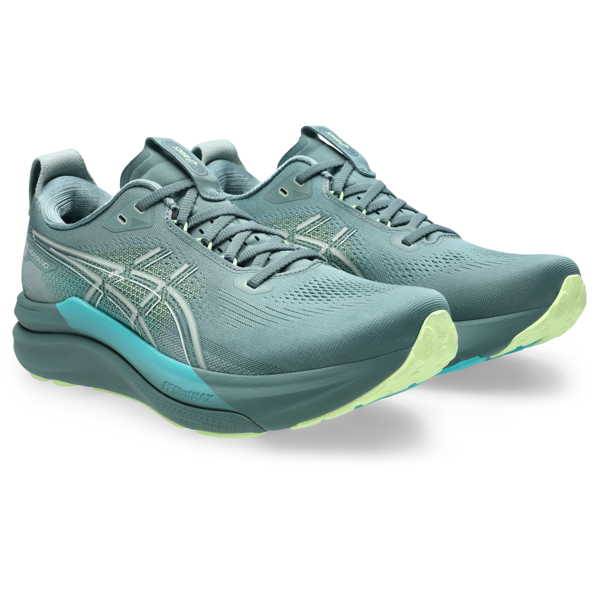 ASICS Gel-Kayano 33 Foggy Teal Illuminate Yellow