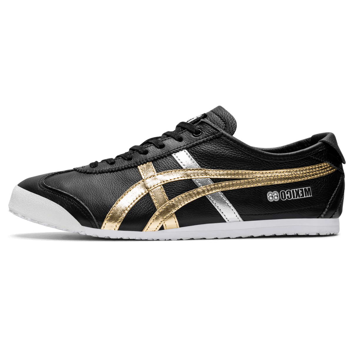 Onitsuka Tiger Mexico 66 Black Gold Silver
