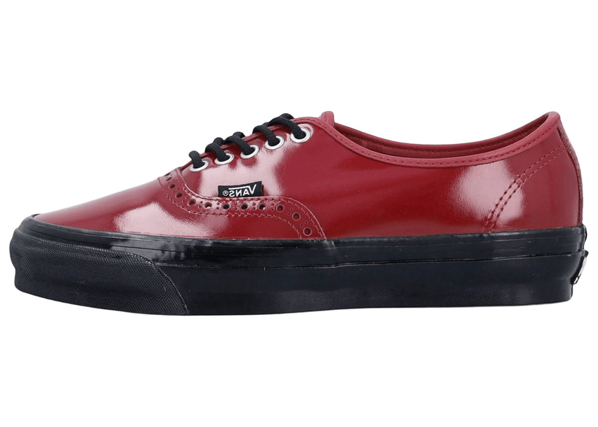 Vans OTW Authentic 44 Siped Vibram Gloss Leather Brogue Bordeaux | VN000V33F0G