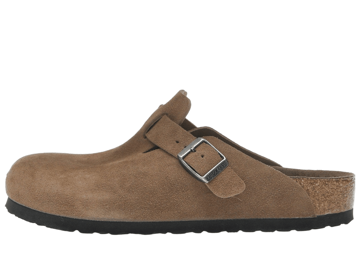 Birkenstock Boston Soft Footbed Suede Dark Tea Tonal