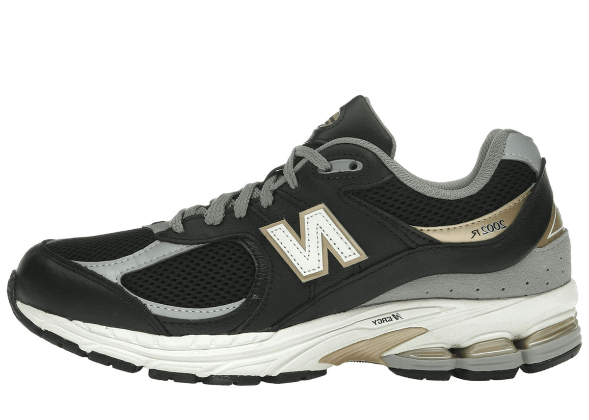 New Balance 2002R Black Sea Salt Gold Metallic