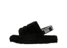 UGG Fluff Yeah Slide Black (Kids) | 1098494K-BLK