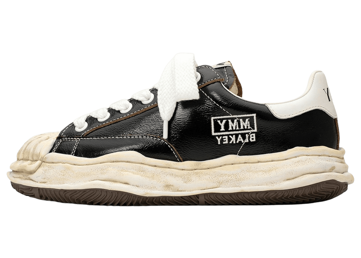 Maison Mihara Yasuhiro Blakey OG Sole Wrinkled Leather Low Black White