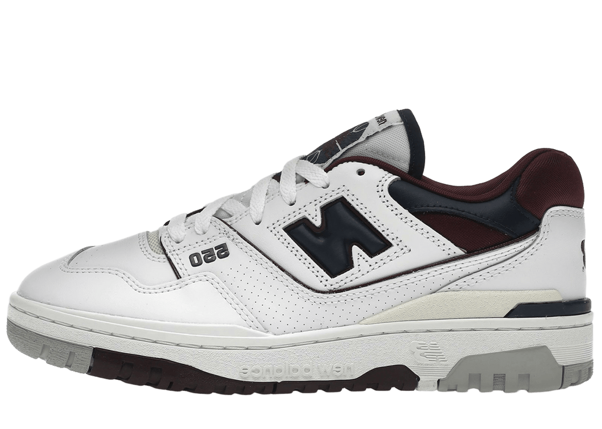 New Balance 550 White Navy NB Burgundy