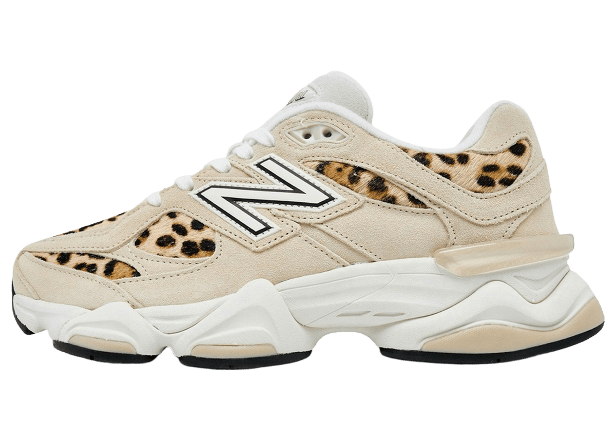 New Balance 9060 Tan Leopard White