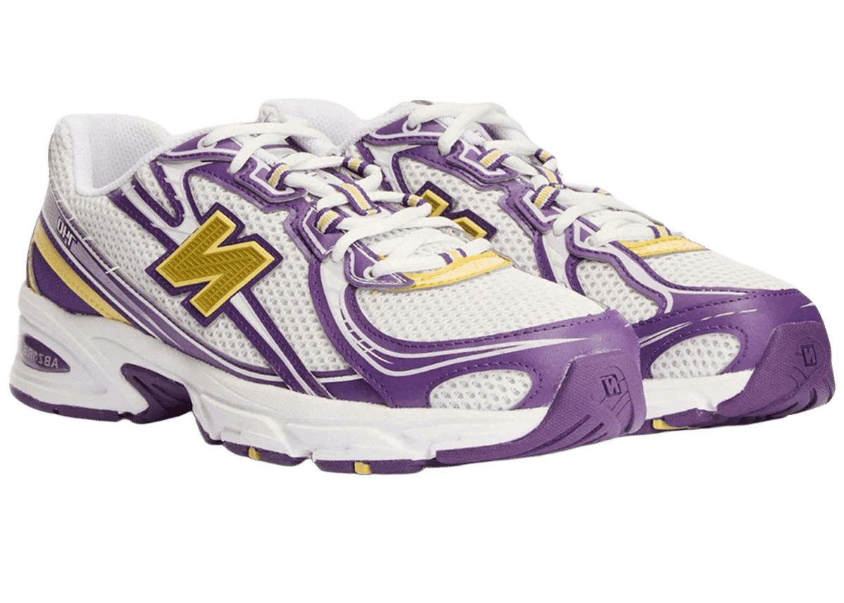 New Balance 740 White Purple Yellow
