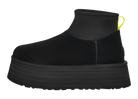 UGG Classic Mini Dipper Boot Black Yellow (Women's) | 1168170-BLK