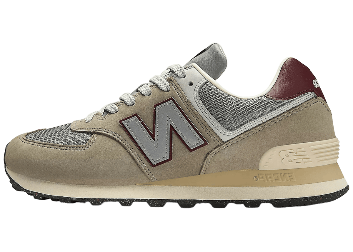 New Balance 574 Arid Stone Monarch Burgundy