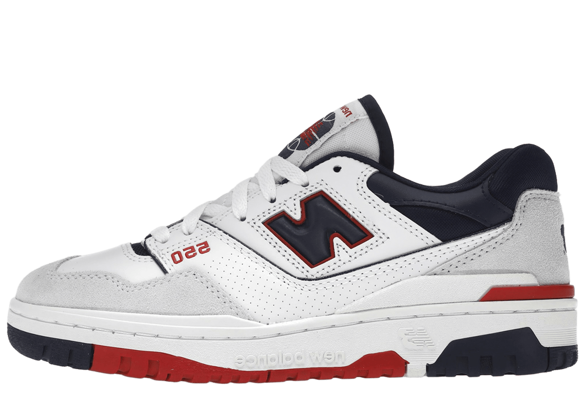 New Balance 550 Premium White Navy Red