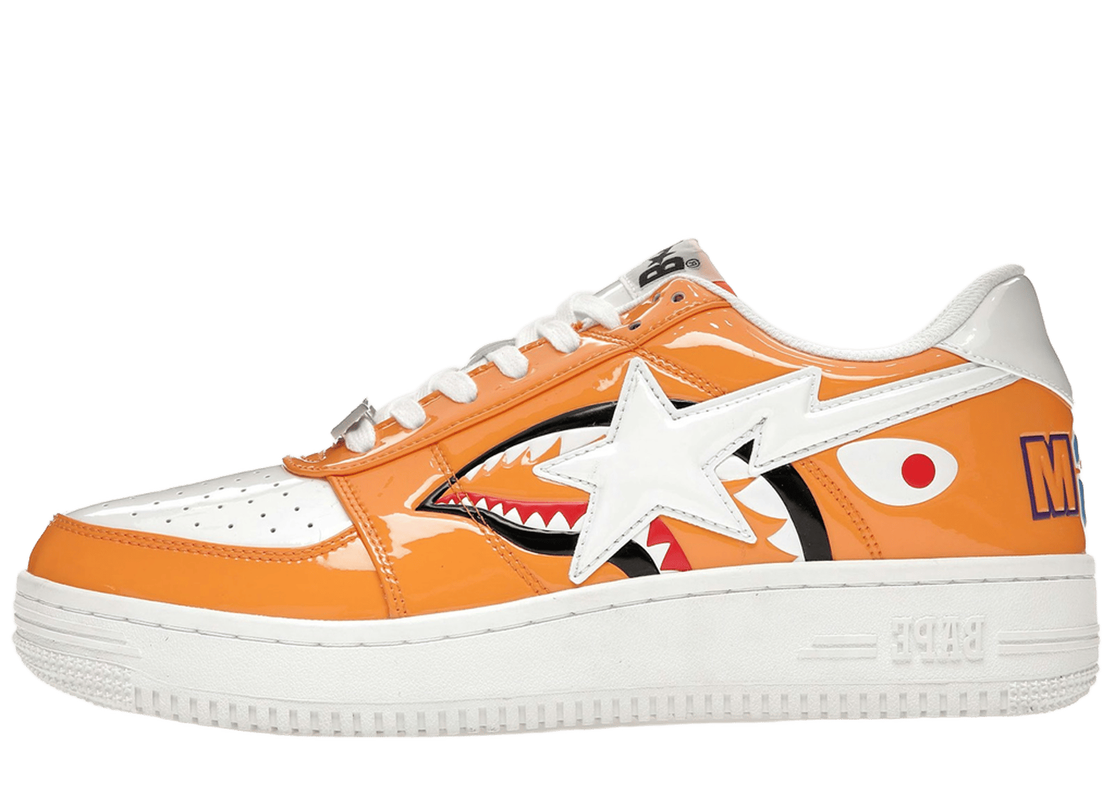 A Bathing Ape Bape Sta Low Color Block Shark Orange