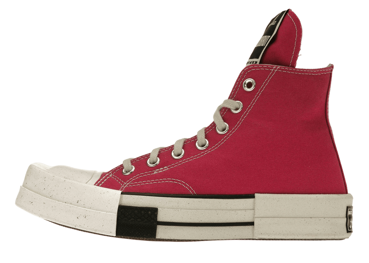 Converse TURBODRK Laceless Chuck Taylor All Star 70 Hi Rick Owens DRKSHDW Cactus Flower Pink