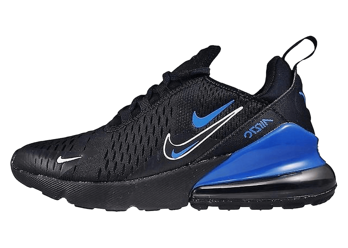 Nike Air Max 270 Multi-Swoosh Black Dark Marina Blue (GS)